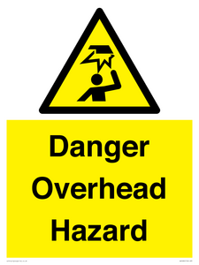 Danger Overhead Hazard